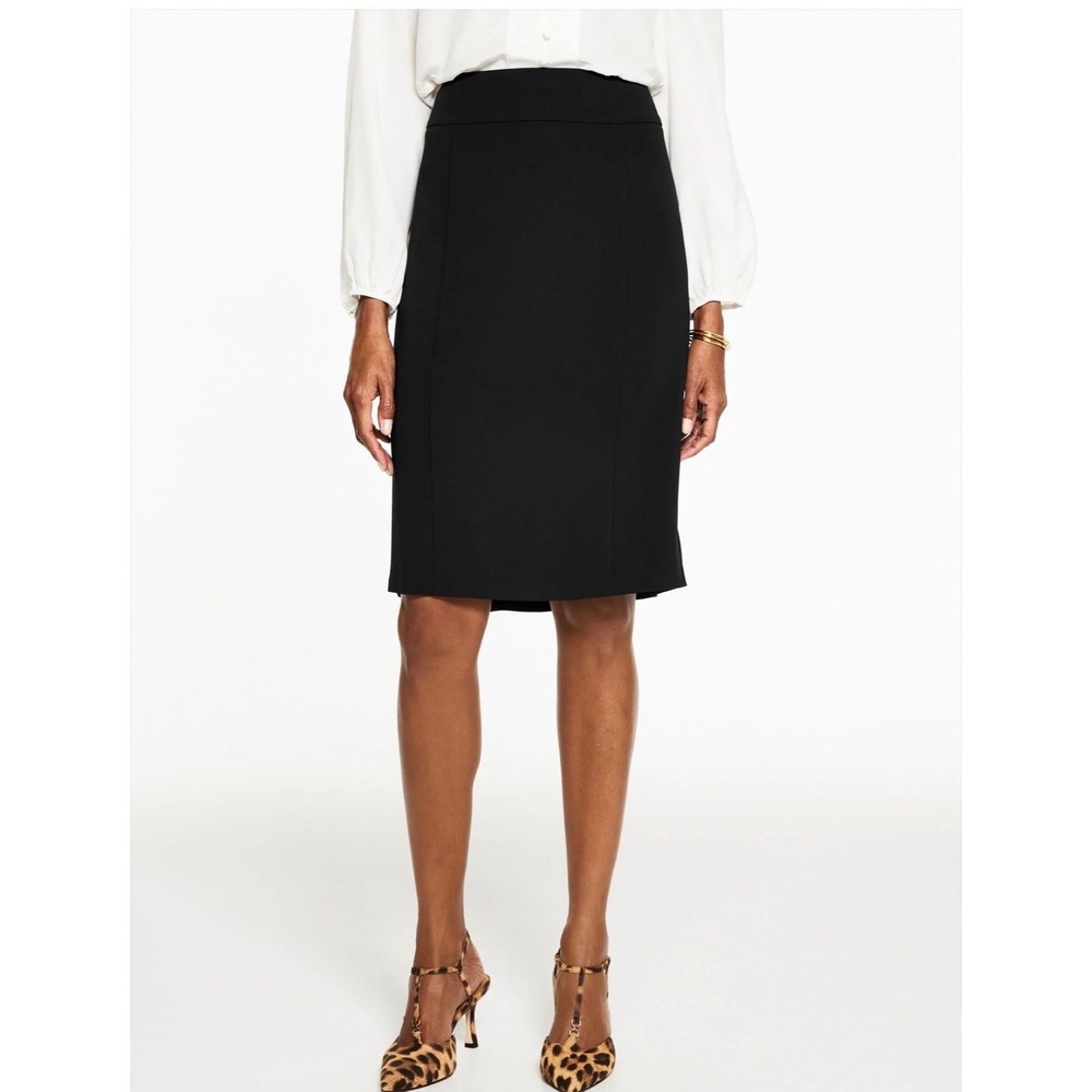 Talbots Womens Size 18 Charcoal Gray‎ 100% Worsted Wool Lined Pencil Skirt Midi